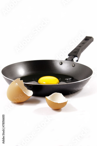 Skillet and egg without frying