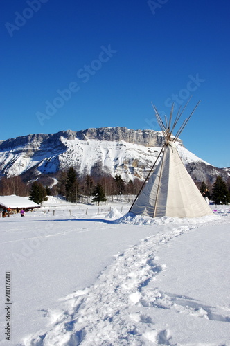 plateau nordique de la féclaz-savoie photo