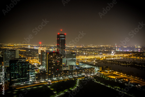Donaucity Nacht Wien Donaustadt