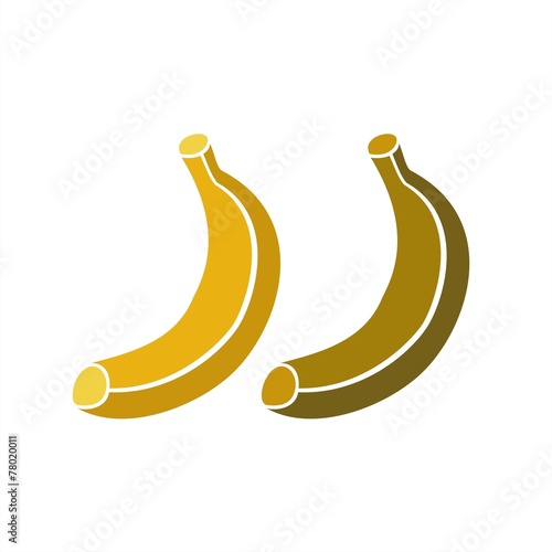 Icono Fruta_Plátanos maduro y pasado