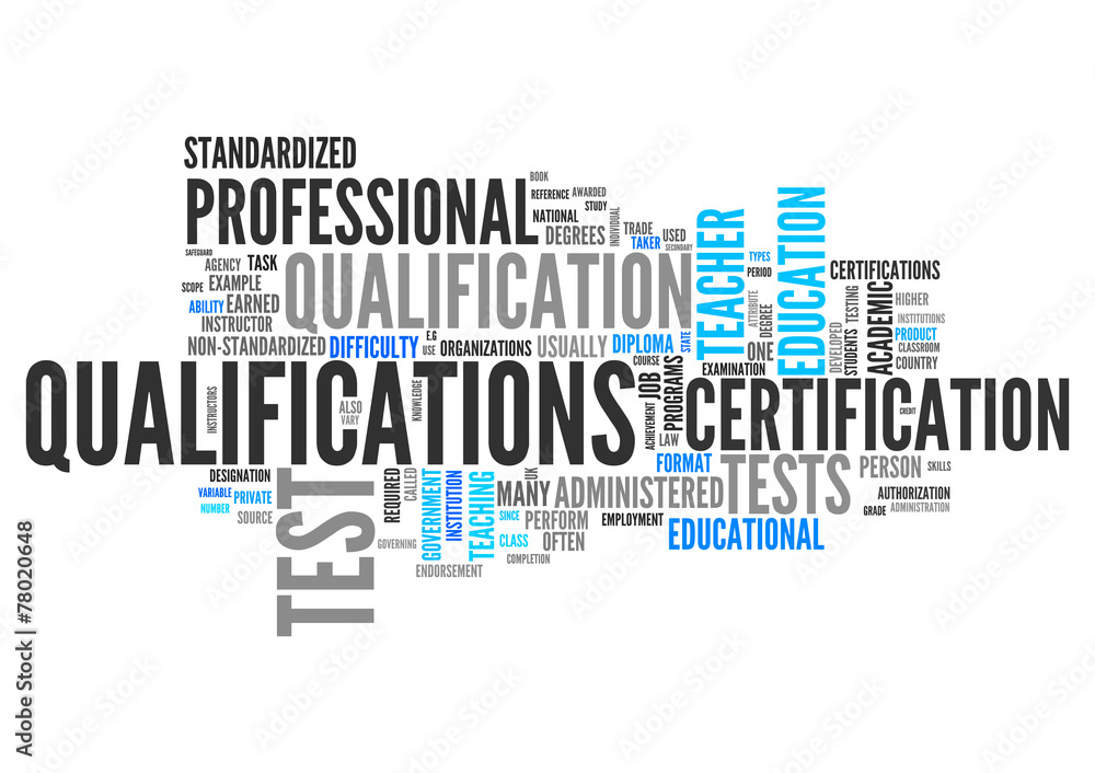 Word Cloud Qualifications