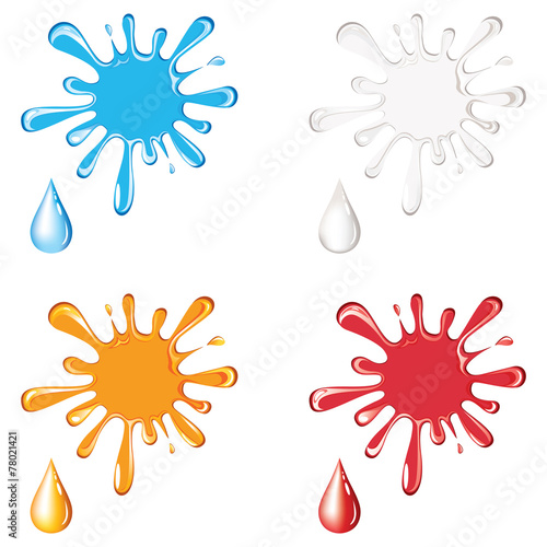 Splash & drop icon