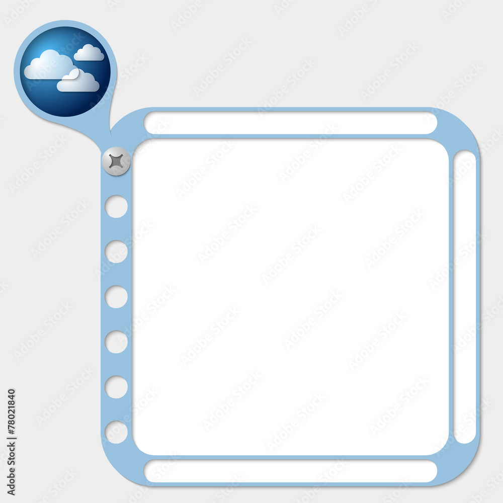 perforated frame for any text and cloud perforated frame for any text and cloud