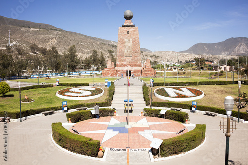 Middle of the World monument, quito, Ecuador photo