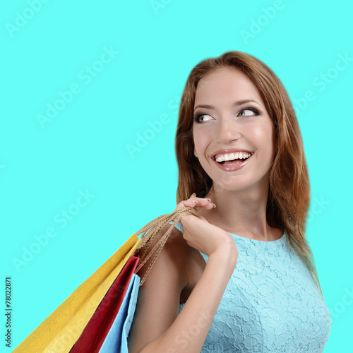 Beautiful young woman with ...