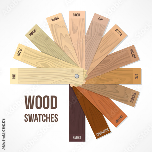 Wood swatches