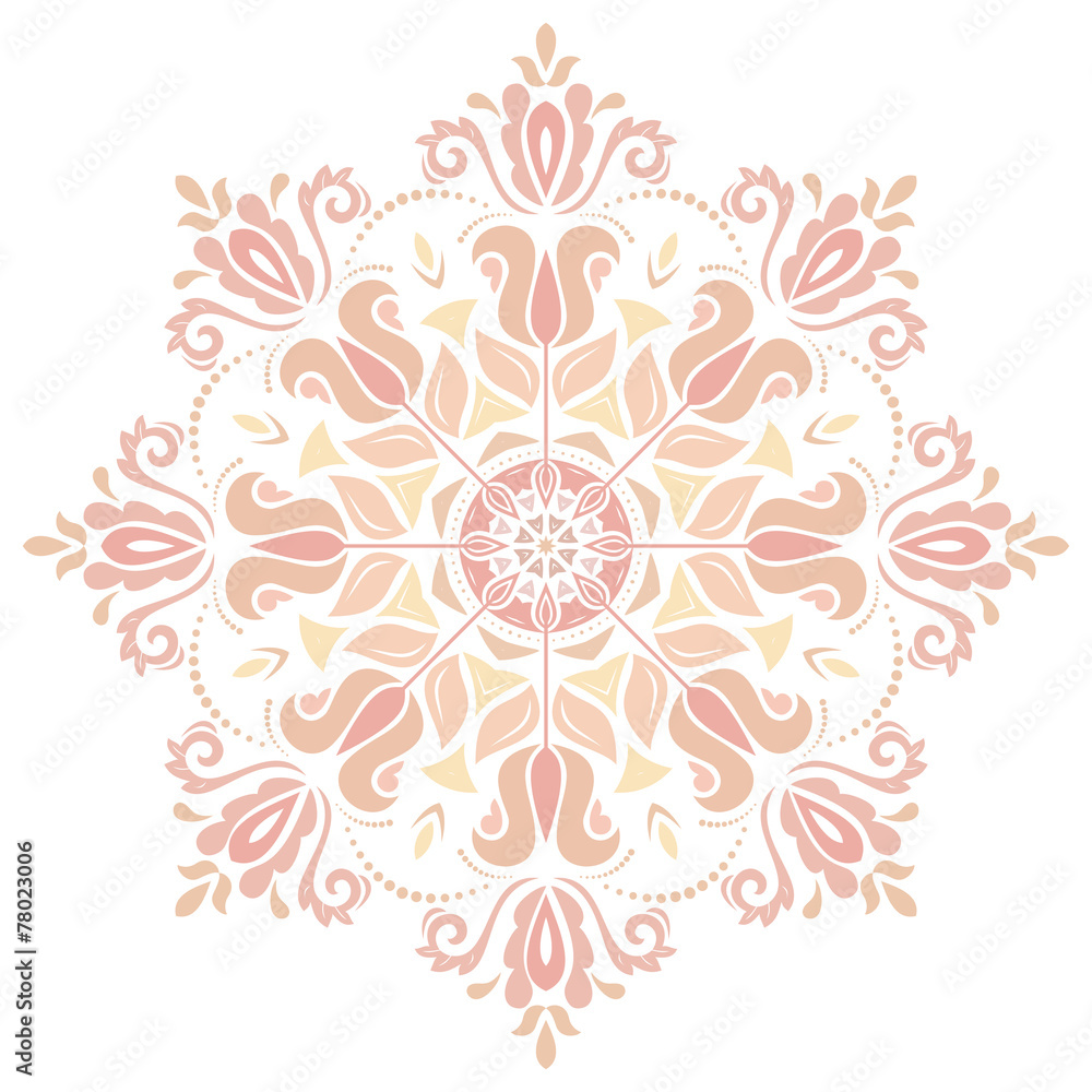 Damask Vector Orient Pattern Damask Vector Orient Pattern