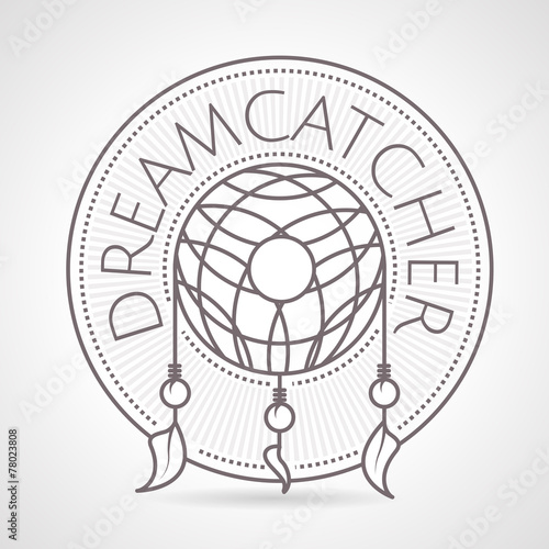 Abstract vector illustration of dreams catcher