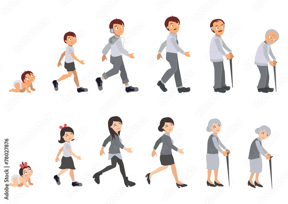 Human Life Including Human Life Cycle Clipart