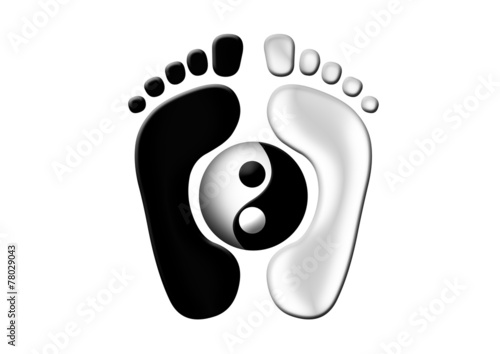 Yin Yang Füsse - Symbol