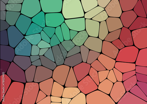 Flat Style colorful mosaic abstract background
