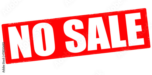 No sale