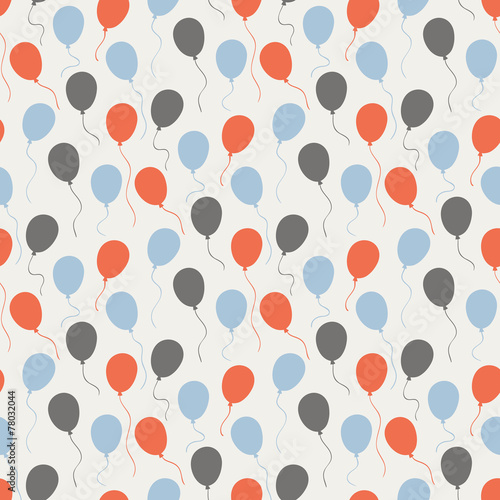 Festive pattern with balloons