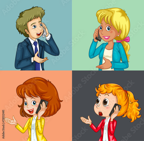 On the phone
