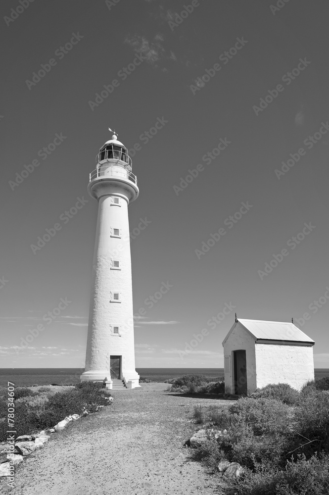Tall White Lighthouse