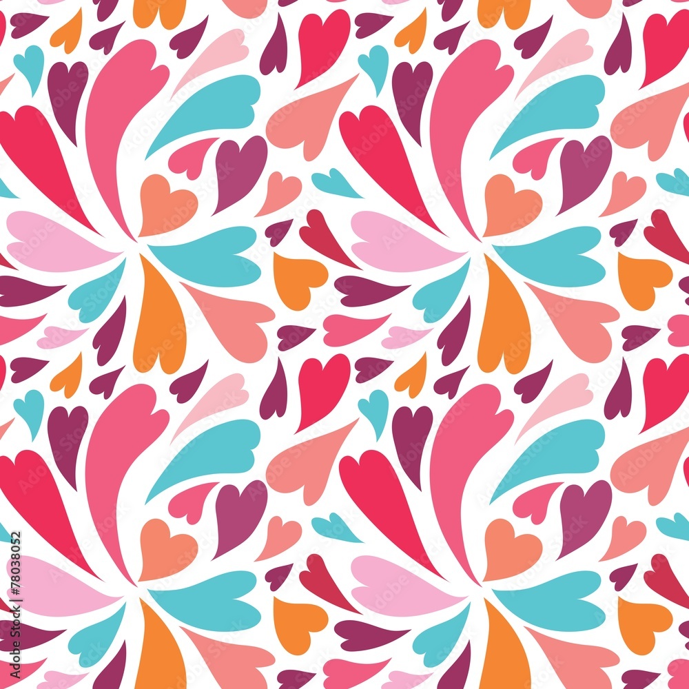 Colorful heart pattern Colorful heart pattern