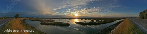 sunset above the lagoon