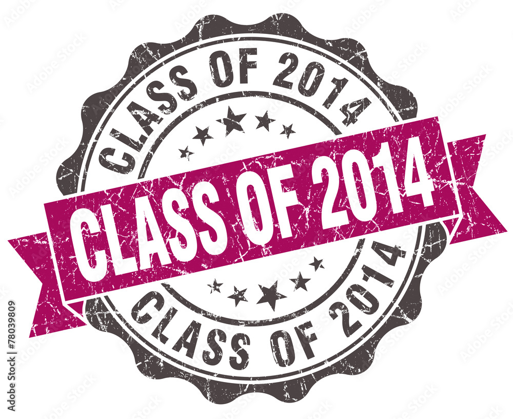 class of 2014 grunge violet seal isolated on white class of 2014 grunge violet seal isolated on white