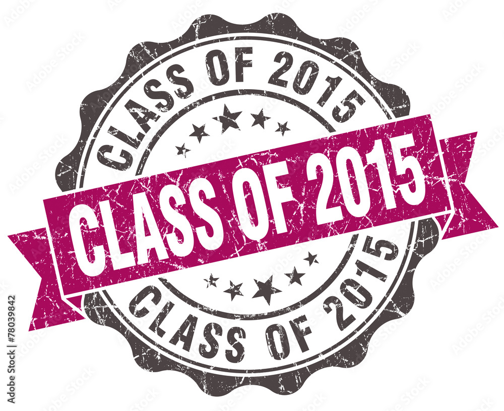 class of 2015 grunge violet seal isolated on white class of 2015 grunge violet seal isolated on white