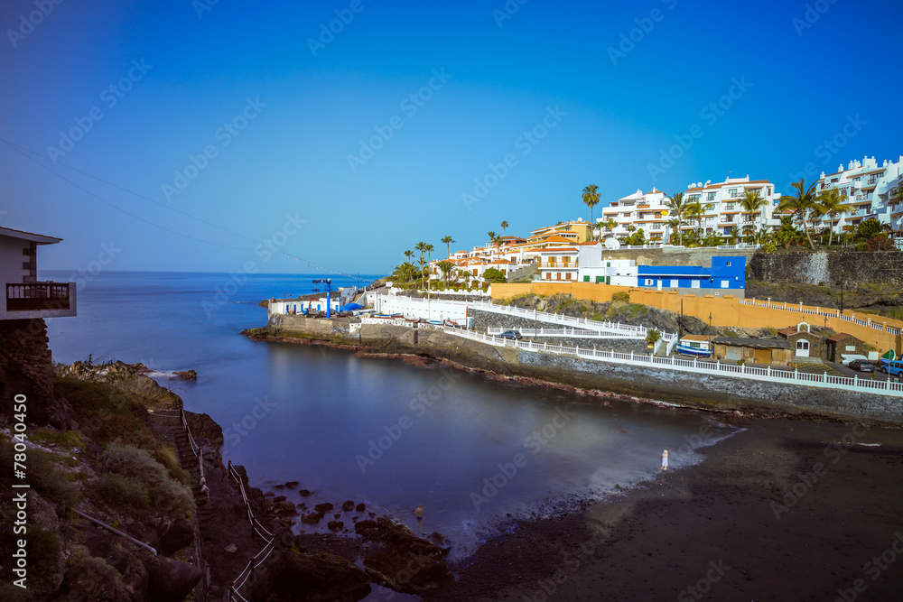 View of Puerto de Santiago on Island of Tenerife