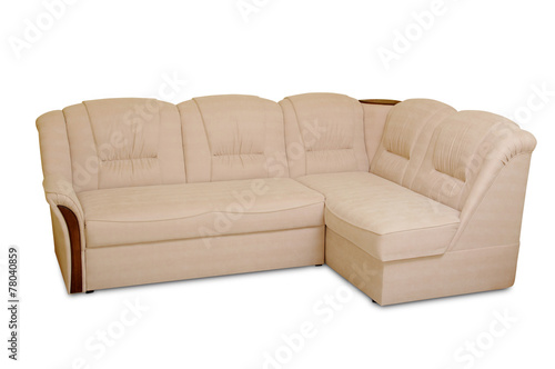 sofa on white