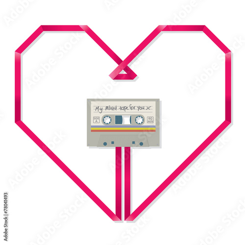 Cassette Tape Heart