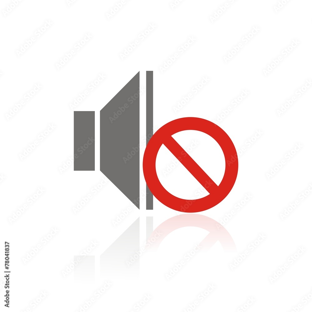 Icono sonido en silencio FB reflejo Icono sonido en silencio FB reflejo