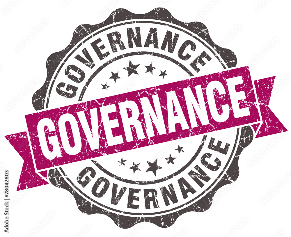 governance grunge violet seal isolated on white governance grunge violet seal isolated on white