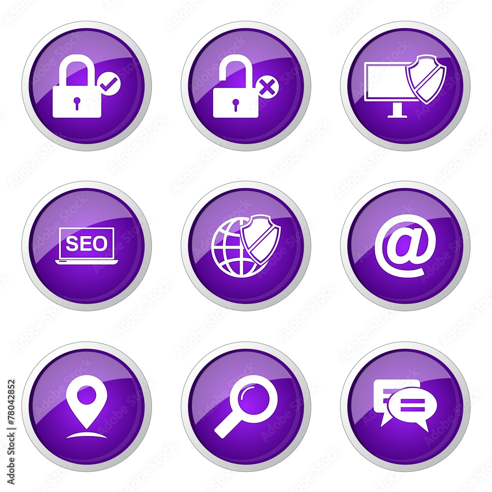 SEO Internet Sign Violet Vector Button Icon Design Set 3 SEO Internet Sign Violet Vector Button Icon Design Set 3