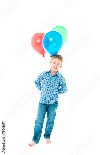 the boy with balloons © SOLOIR