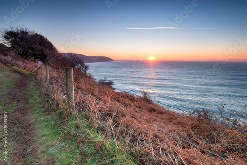 South West Coast Path at Lantivet Bay