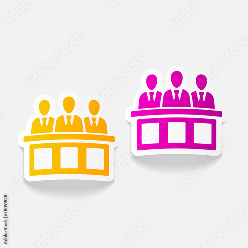 realistic design element. jurors