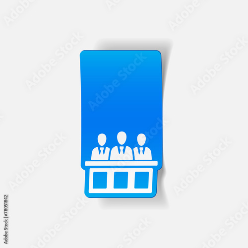 realistic design element. jurors