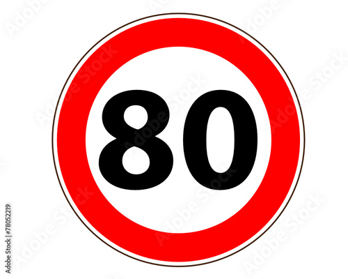 80 Verkehrszeichen Symbol