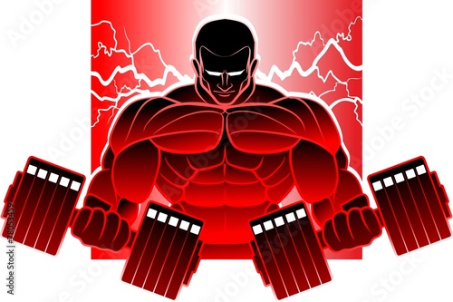 body-building man
