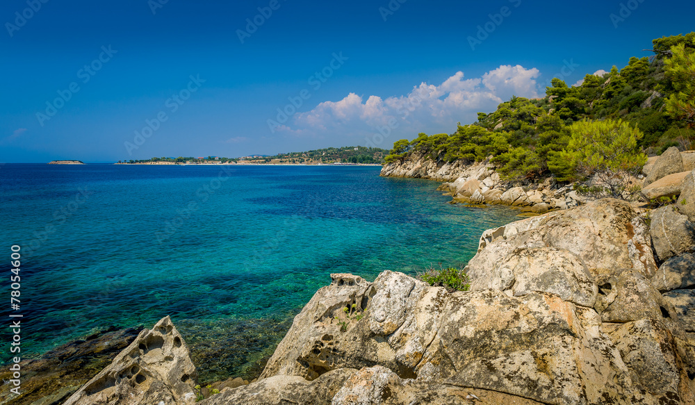 Greece coast panorama