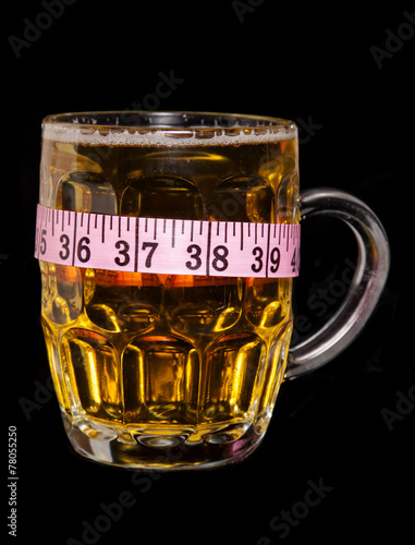 beer with tape measure photo