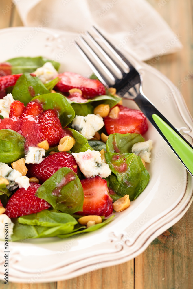 Spinach salad. Spinach salad.