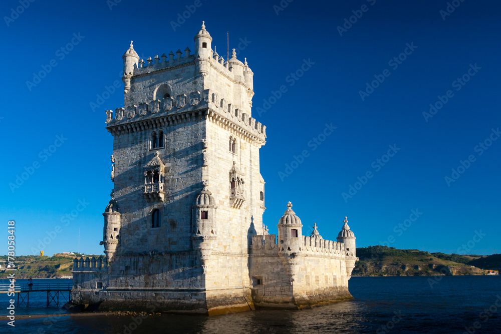 Belem Tower or the Tower of St Vincent in Lisbon