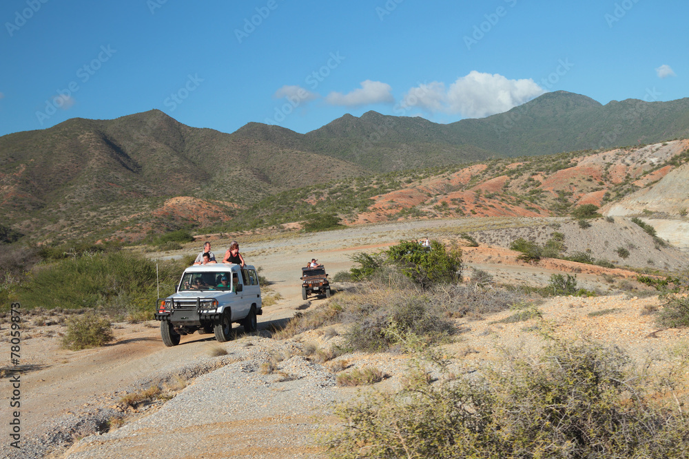 Jeep safari across Macanao, island Margarita, Venezuela Jeep safari across Macanao, island Margarita, Venezuela