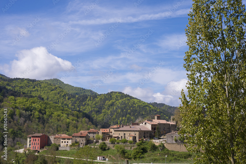 Beautiful mountain village in Catalonia. Spain