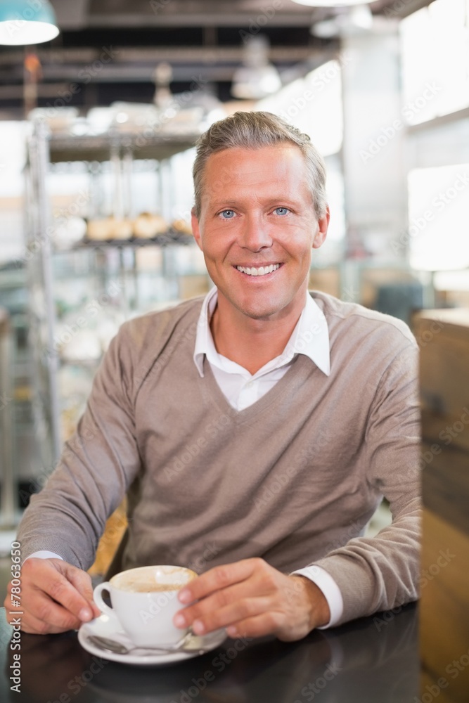 Handsome man having a coffee Handsome man having a coffee