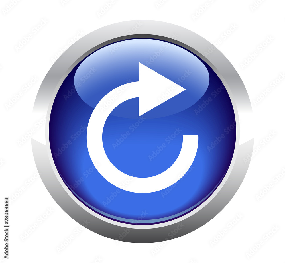 Round button to reload for web. Vector. Round button to reload for web. Vector.