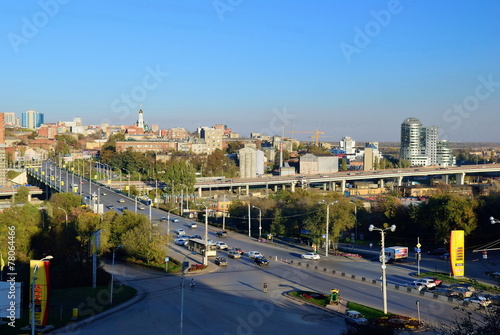 Russia. Rostov-on-Don. View of the city center and the avenue st