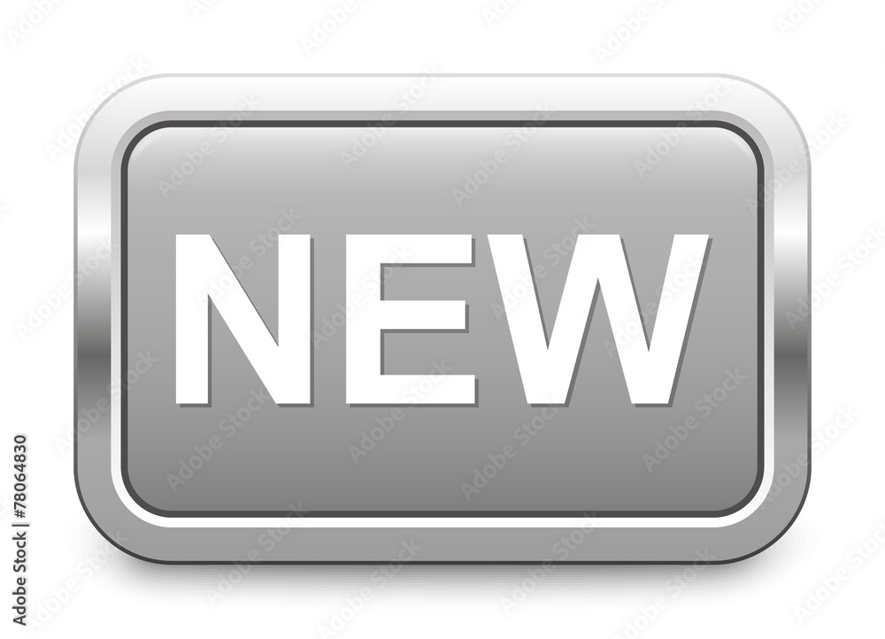 NEW – light gray metallic button NEW – light gray metallic button