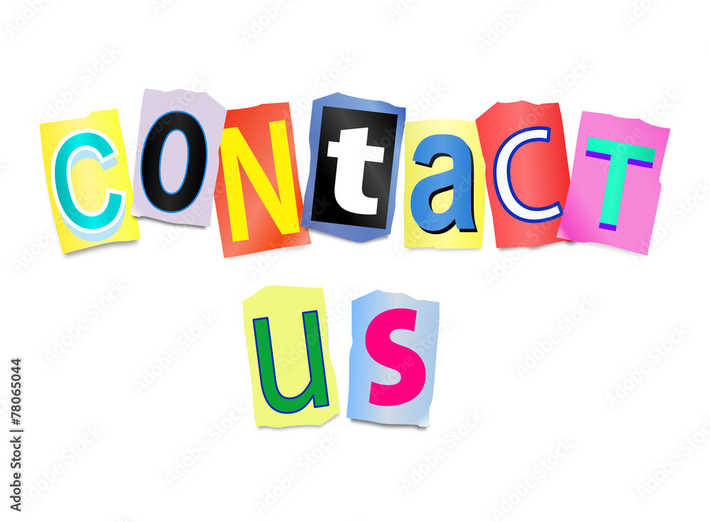 Contact us concept. Contact us concept.