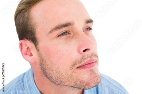 Portrait of thoughtful man looking away