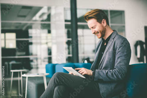 Young man in the office
