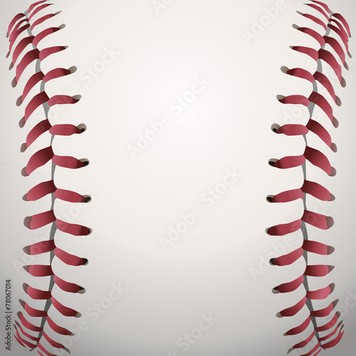 Baseball Laces Closeup Background Illustration