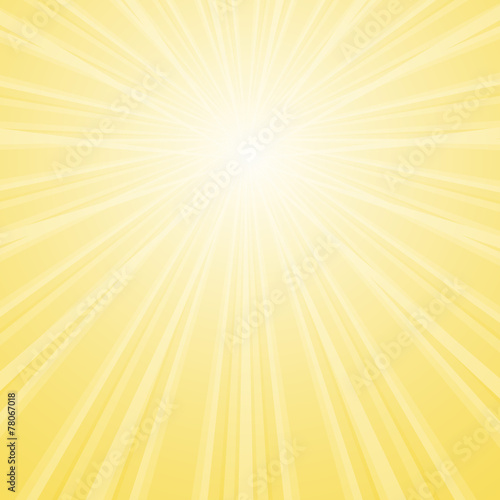 Background with shining star with divergent bundle of beams